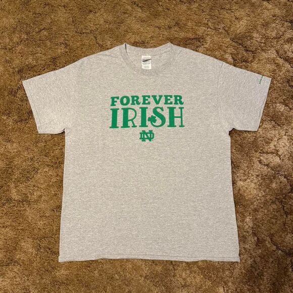 Notre Dame Forever Irish College Sportswear T-Shirt Large - Picture 1 of 5